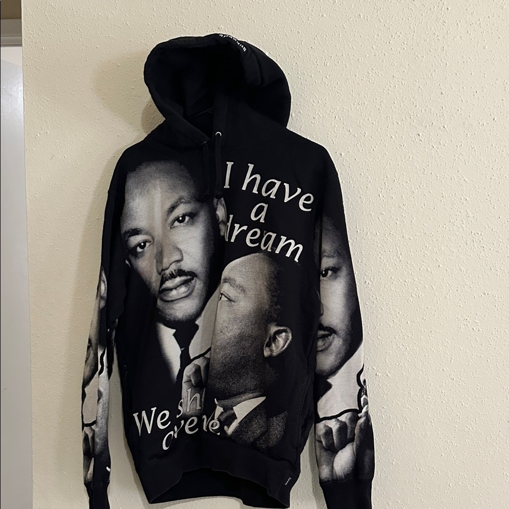 Supreme Black and White Graphic Hoodie